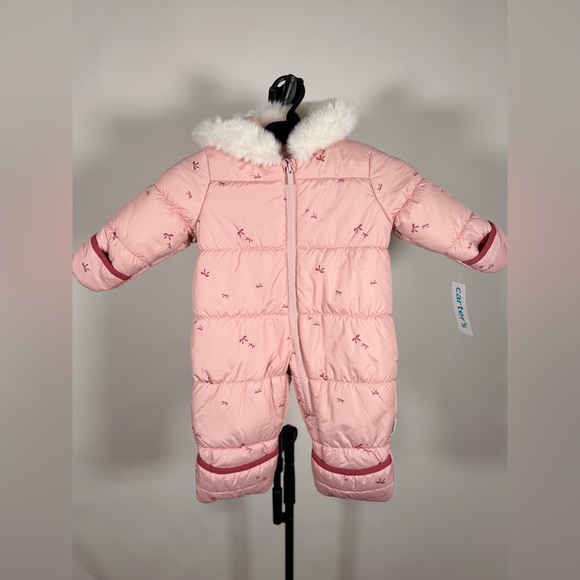 NWT Carter's baby-girls Puffer Pram Suit 6 months - Picture 1 of 8
